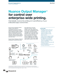 KM, Nuance, Output Manager, Brochure, Konica-Minolta, Loudy Office Machines