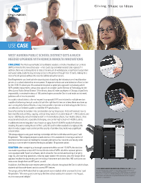 KM, education, West Aurora Public Schools, k-12, Konica-Minolta, Loudy Office Machines